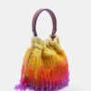 Handcrafted-Yellow-Ombre-Potli-Bag-With-Crystal-Fringes-And-Drawstring-Closer