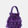 Hand Embroidered Purple Potli bag With Drawstring