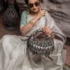 Midnight Cascade Beaded Bag luxury evening clutch with hand embroidery