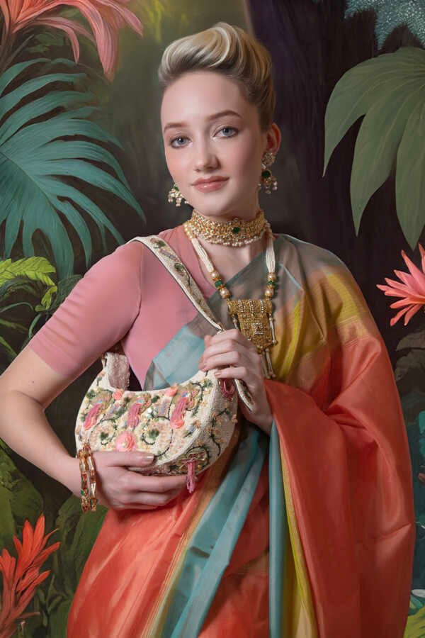 Jardin Elara Luxe Beaded Shoulder Bag