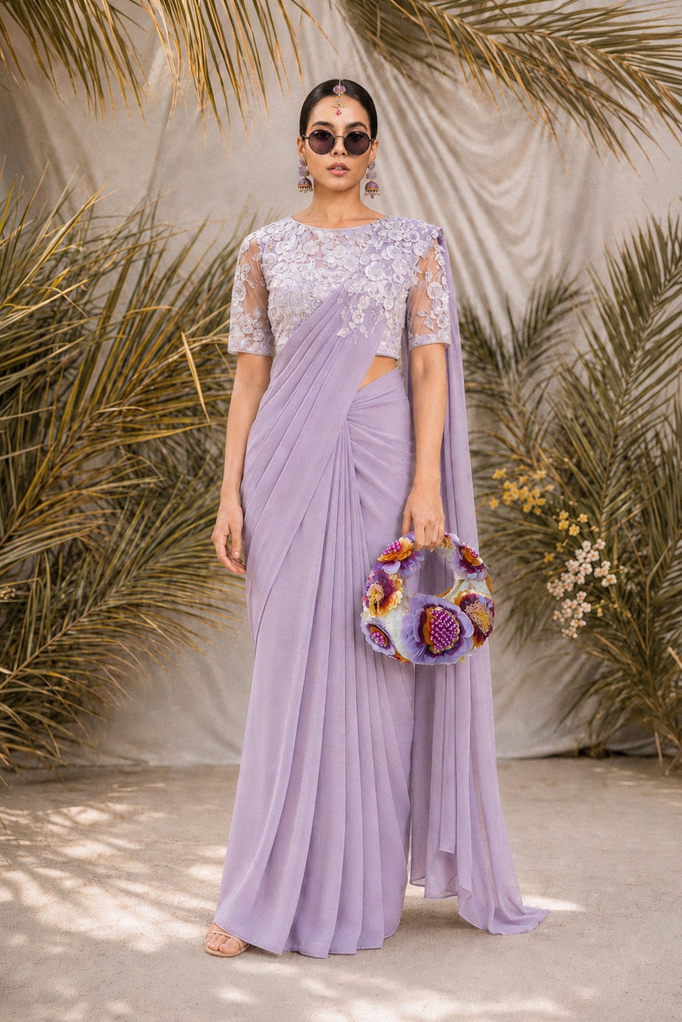 Amethyste Bloom Violet Pearl Bag versuhz