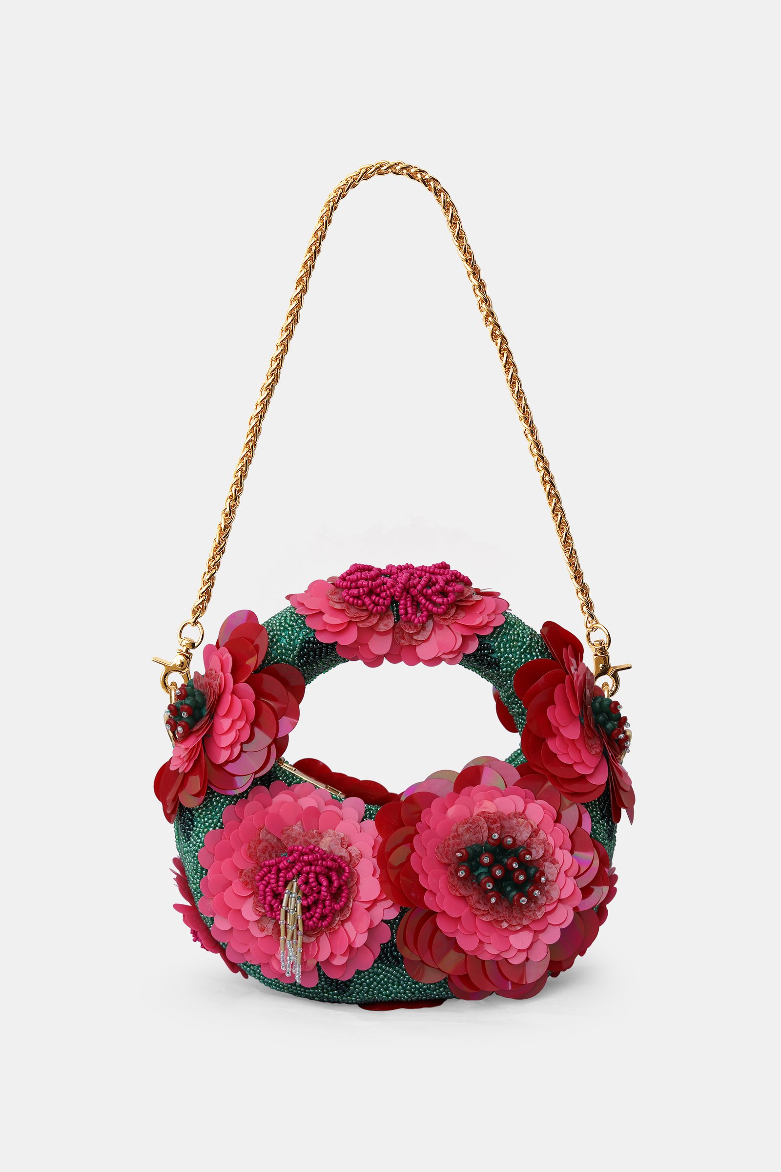 Crimson Bloom Luxe Mini Bag