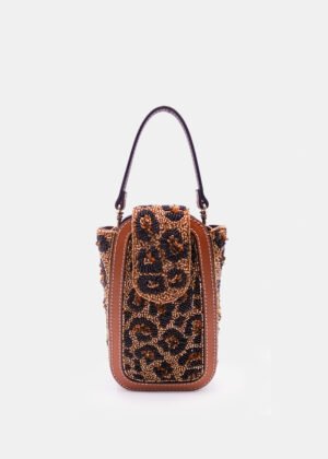 The Leo | Embellished Beaded leopard sling bag | Waist Bag for Women